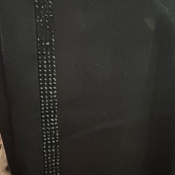 LAGENCE Margot Crystal Black crystal Stripe Skinny Jeans in Noir NWOT - Picture 7 of 14